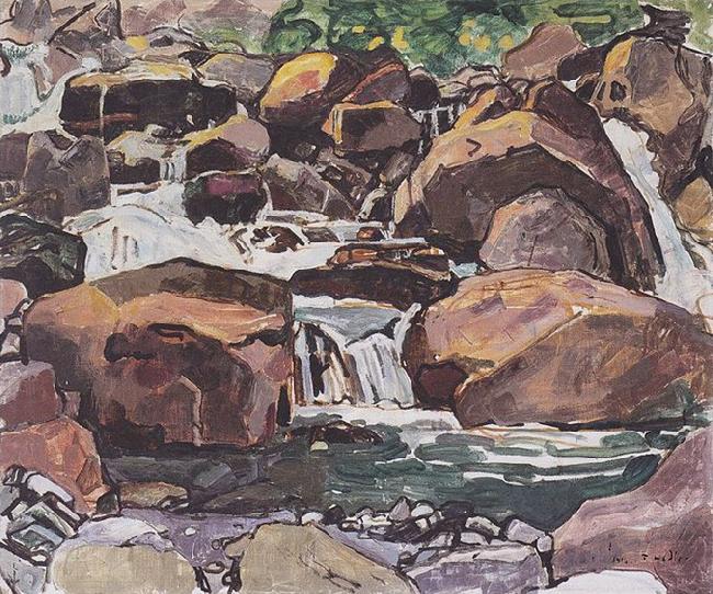 Bergbach bei Champery, Ferdinand Hodler